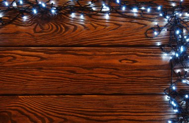 Işıklı ve bedava metin alanlı Noel arkaplanı.