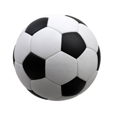 futbol topu beyaz arkaplanda izole edildi 