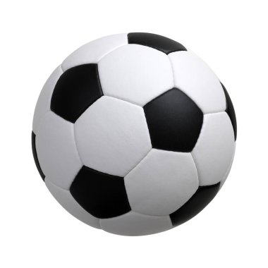 futbol topu beyaz arkaplanda izole edildi 