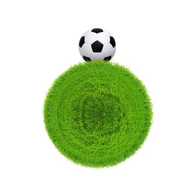 Futbol konsepti beyaza izole edildi