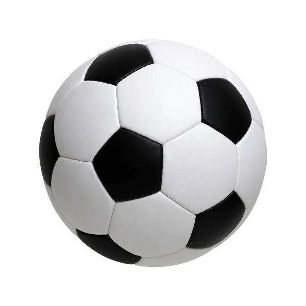 Futbol Topu Beyazda Izole Edildi — Stok fotoğraf