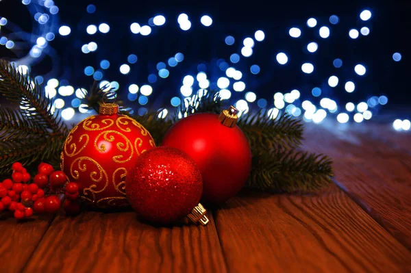 Kerstbal Abstracte Lichte Achtergrond — Stockfoto