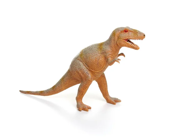 Plastic Dinosaur Toy Isolated White Background — Stock Photo, Image