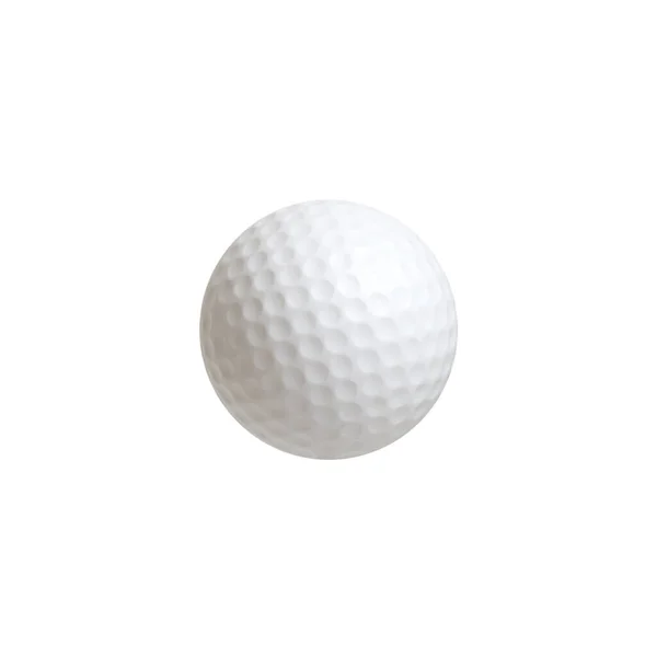Golfbal Geïsoleerd Witte Achtergrond — Stockfoto