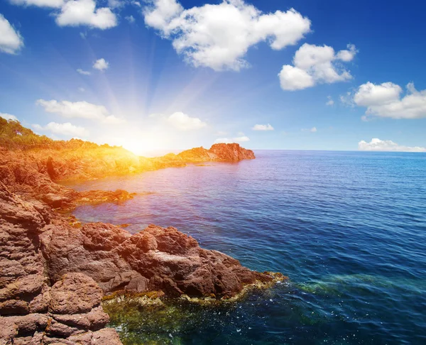 Blue Sea Sun Sky — Stock Photo, Image