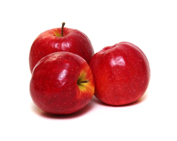 Manzana Roja Sobre Fondo Blanco — Foto de Stock