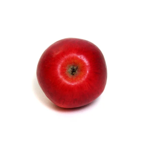 Beyaz Üzerine Izole Edilmiş Taze Kırmızı Elma — Stok fotoğraf