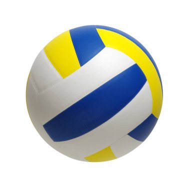 Beyaz Arkaplanda İzole edilmiş Voleybol Topu