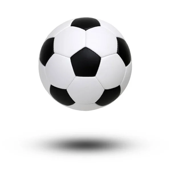 Fotboll Boll Isolerad Vitt — Stockfoto