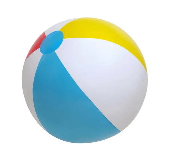 在白色背景上隔离的海滩球 — 图库照片