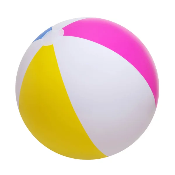 Beachball Isoliert Auf Weißem Hintergrund — Stockfoto