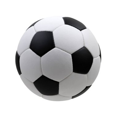 futbol topu beyaz arkaplanda izole edildi 