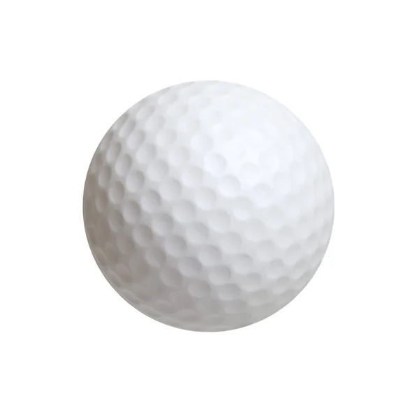 Bola Golfe Isolado Fundo Branco — Fotografia de Stock