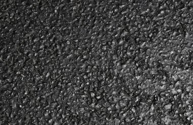 Siyah asfalt yol deseni arkaplan üstü görünümü