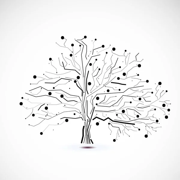 Анотація футуристичний дерево — стоковий вектор