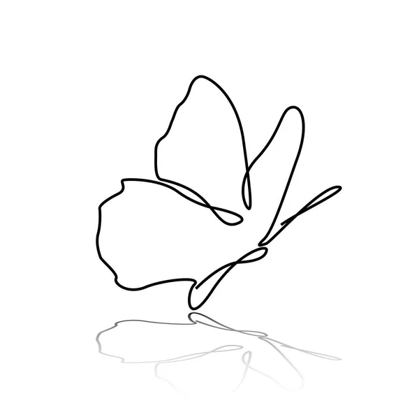 抽象的な美しい蝶 — ストックベクタ
