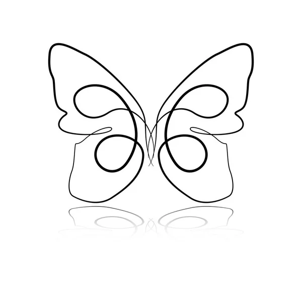 Astratto bella farfalla — Vettoriale Stock