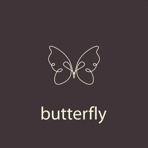 Αφηρημένη όμορφη πεταλούδα — Διανυσματικό Αρχείο