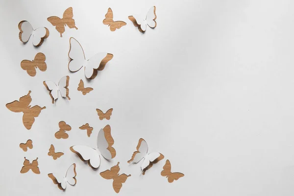 Beautiful paper butterflies — Stock Photo, Image