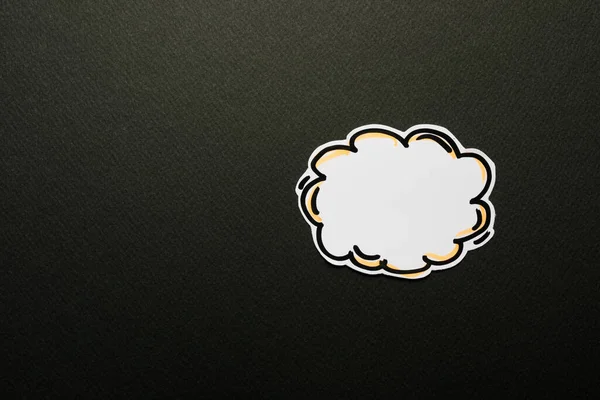 Papperstal bubblor ikon på svart — Stockfoto