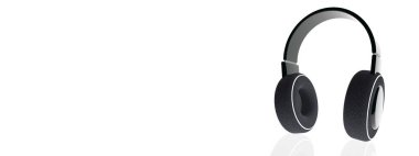 Kulaklıklar manşetlerde. 3B Hazırlama.