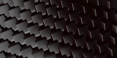 Küplerin kusursuz deseni. Soyut dekorasyon. 3B Hazırlama.