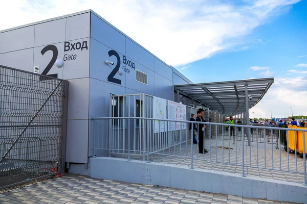 Samara Rusia Mayo 2018 Entrada Estadio Fútbol Samara Arena — Foto de Stock