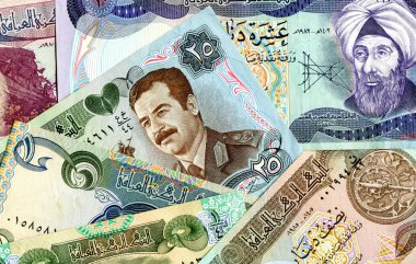 Irak para eski farklı banknot kökenli