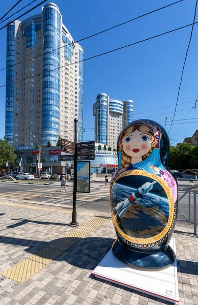 Samara Russia June 2018 Big Matryoshka Doll Also Known Russian — Stock Photo, Image