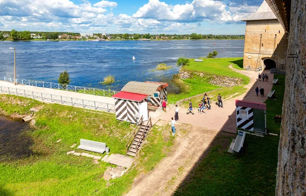 Shlisselburg Ryssland Augusti 2018 Historiska Fästningen Nöteborg Gammal Rysk Fästning — Stockfoto