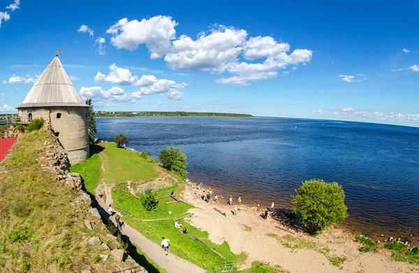 Shlisselburg Russia August 2018 Historical Fortress Oreshek Ancient Russian Fortress — Stock Photo, Image