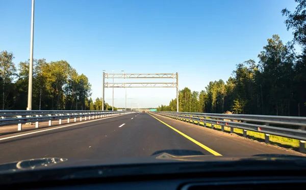 Mýtné Silnice Ruské Silnice Číslo M11 Letním Dni — Stock fotografie