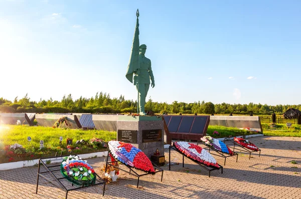 Myasnoy Bor Russie Août 2018 Mémorial Guerre Soviétique Avec Tombes — Photo