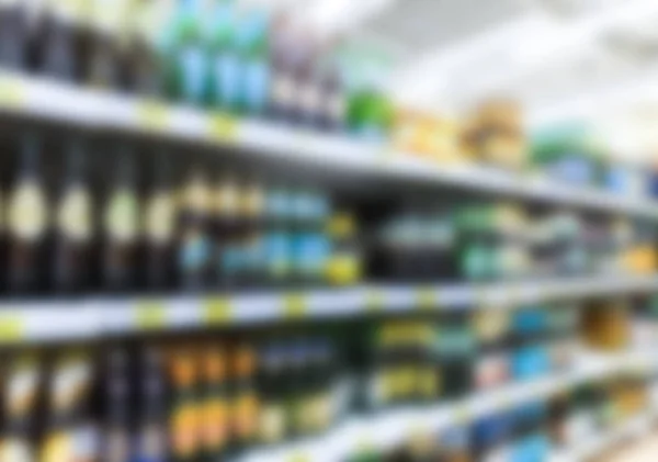 Abstract Onscherpte Supermarkt Als Achtergrond — Stockfoto