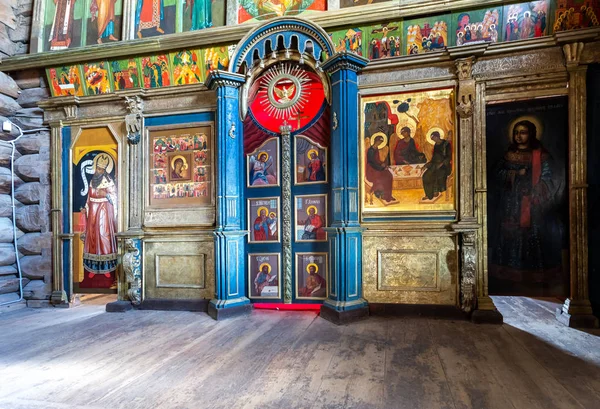 Svijazjsk Rusland Juni 2018 Fragment Van Orthodoxe Iconostase Binnen Oude — Stockfoto