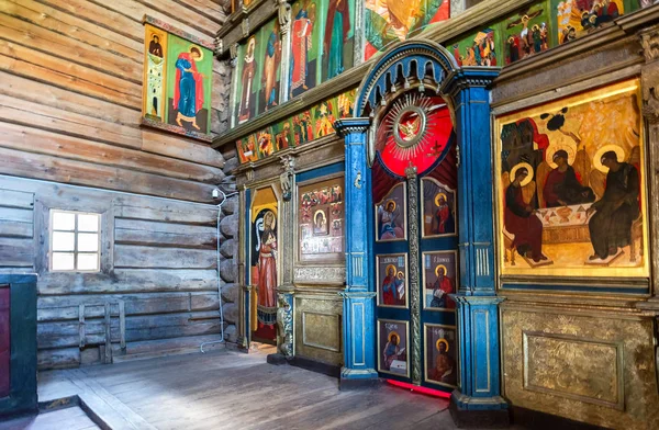 Sviyazhsk Rusia Junio 2018 Fragmento Del Iconostasio Ortodoxo Dentro Antigua — Foto de Stock