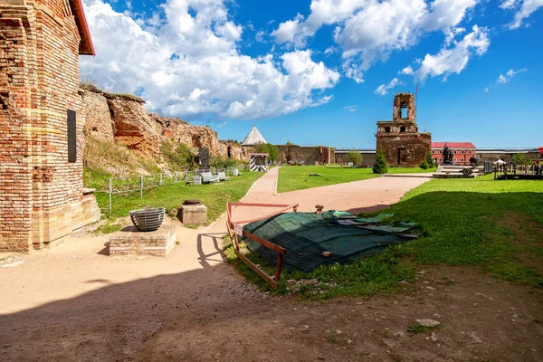 Szlisselburgu Rosja Sierpień 2018 Historyczne Oreszek Twierdzy Jest Starożytnej Twierdzy — Zdjęcie stockowe