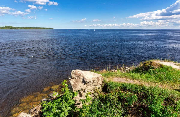 Vue Lac Ladoga Depuis Forteresse Oreshek — Photo