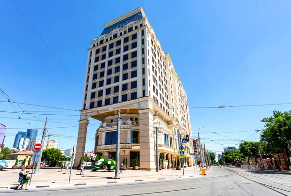 Samara Rússia Junho 2018 Edifício Moderno Lotte Hotel Samara Dia — Fotografia de Stock