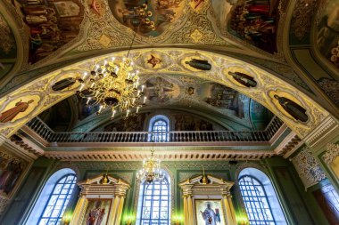 Kazan, Rusya - 10 Haziran 2018: İç Kazan Kremlin, Tataristan duyuru Katedrali