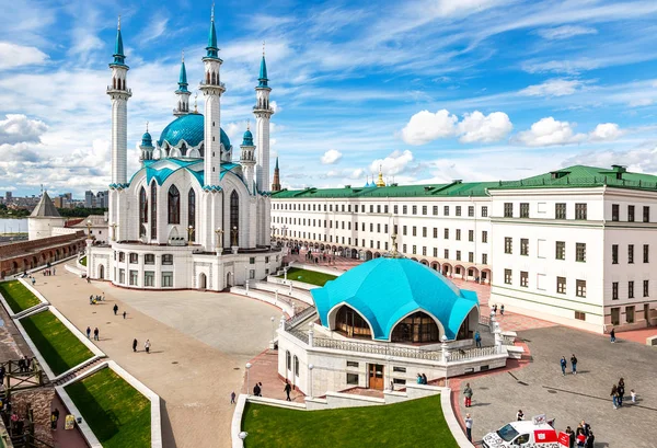 Kazán Rusia Junio 2018 Vista Sobre Mezquita Kul Sharif Kazán —  Fotos de Stock