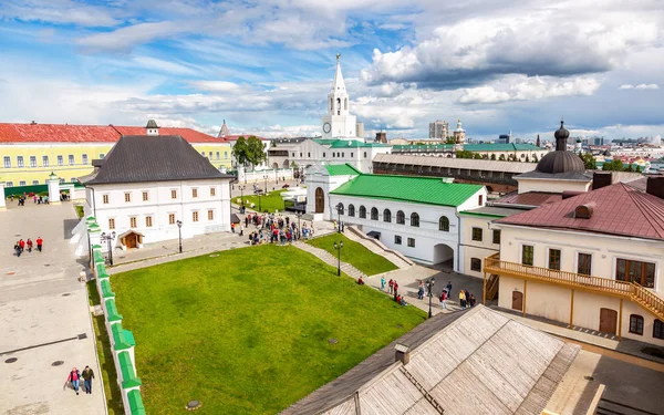 Kazan Rússia Junho 2018 Vista Sobre Kremlin Kazan Partir Muralha — Fotografia de Stock