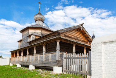 Eski ahşap Ortodoks Trinity Kilisesi Sviyazhsk, Rusya Federasyonu