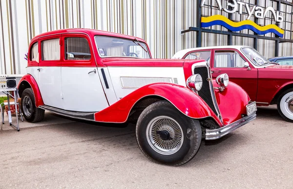 Samara Rússia Maio 2018 Vintage German Automobile Wanderer W22 Rua — Fotografia de Stock