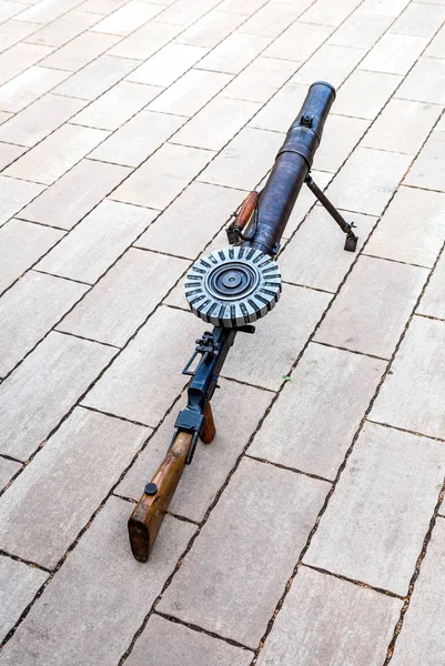 Waffe Des Ersten Weltkriegs Lewis Automatisches Maschinengewehr — Stockfoto
