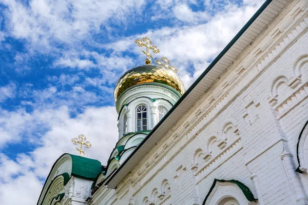 Raifa Bogoroditsky Monastery Kazan Golden Domes Holy Trinity Cathedral — Stock Photo, Image