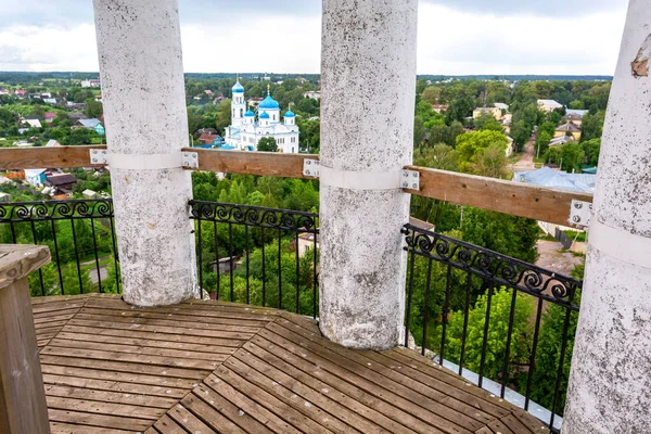 Vista Panorámica Desde Campanario Del Monasterio Borisoglebsky Torzhok Rusia — Foto de Stock