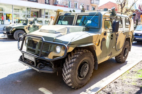 Samara Rússia Maio 2018 Veículos Alta Mobilidade Gaz 2330 Tigr — Fotografia de Stock