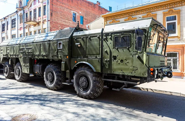 Samara Rusland Mei 2018 Russische Mobiele Ballistische Raketsysteem 720 Iskander — Stockfoto