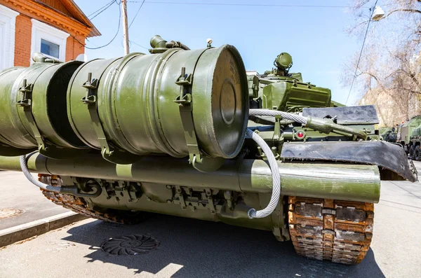 Samara Rusia Mayo 2018 Tanque Batalla Principal Del Ejército Ruso —  Fotos de Stock